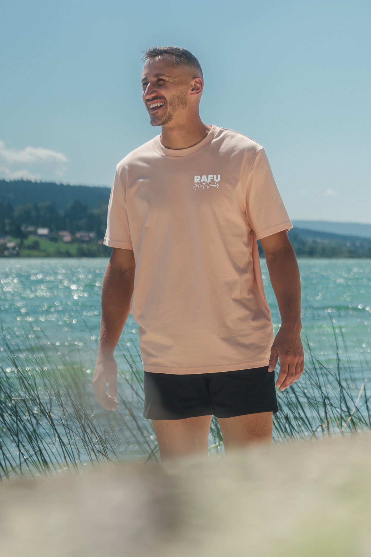 T-shirt Saut Du Doubs Rose Pêche