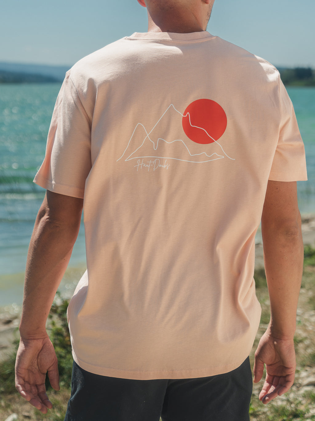 T-shirt Saut Du Doubs Rose Pêche