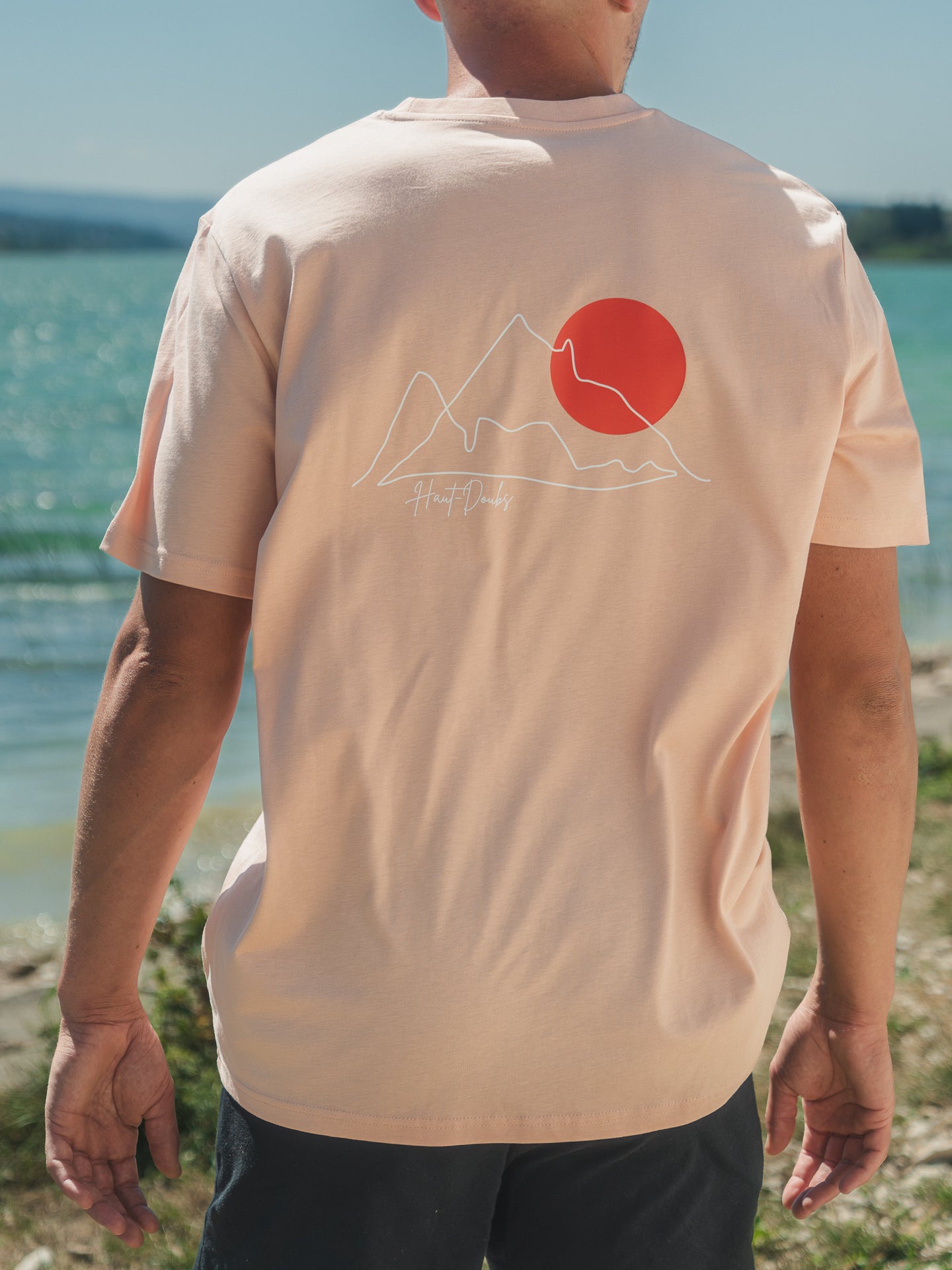 T-shirt Saut Du Doubs Rose Pêche