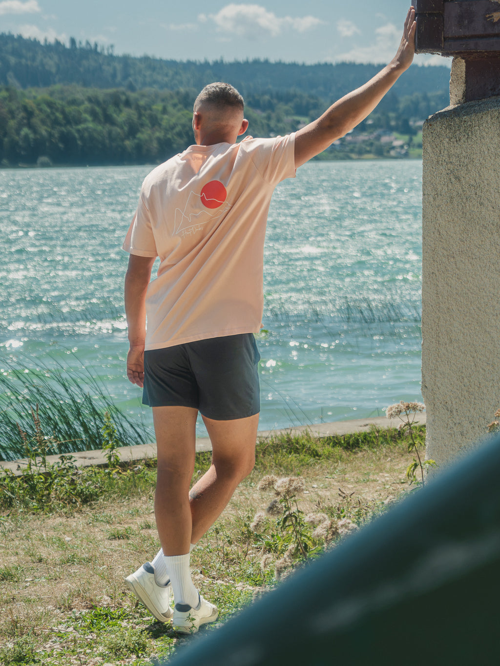 T-shirt Saut Du Doubs Rose Pêche