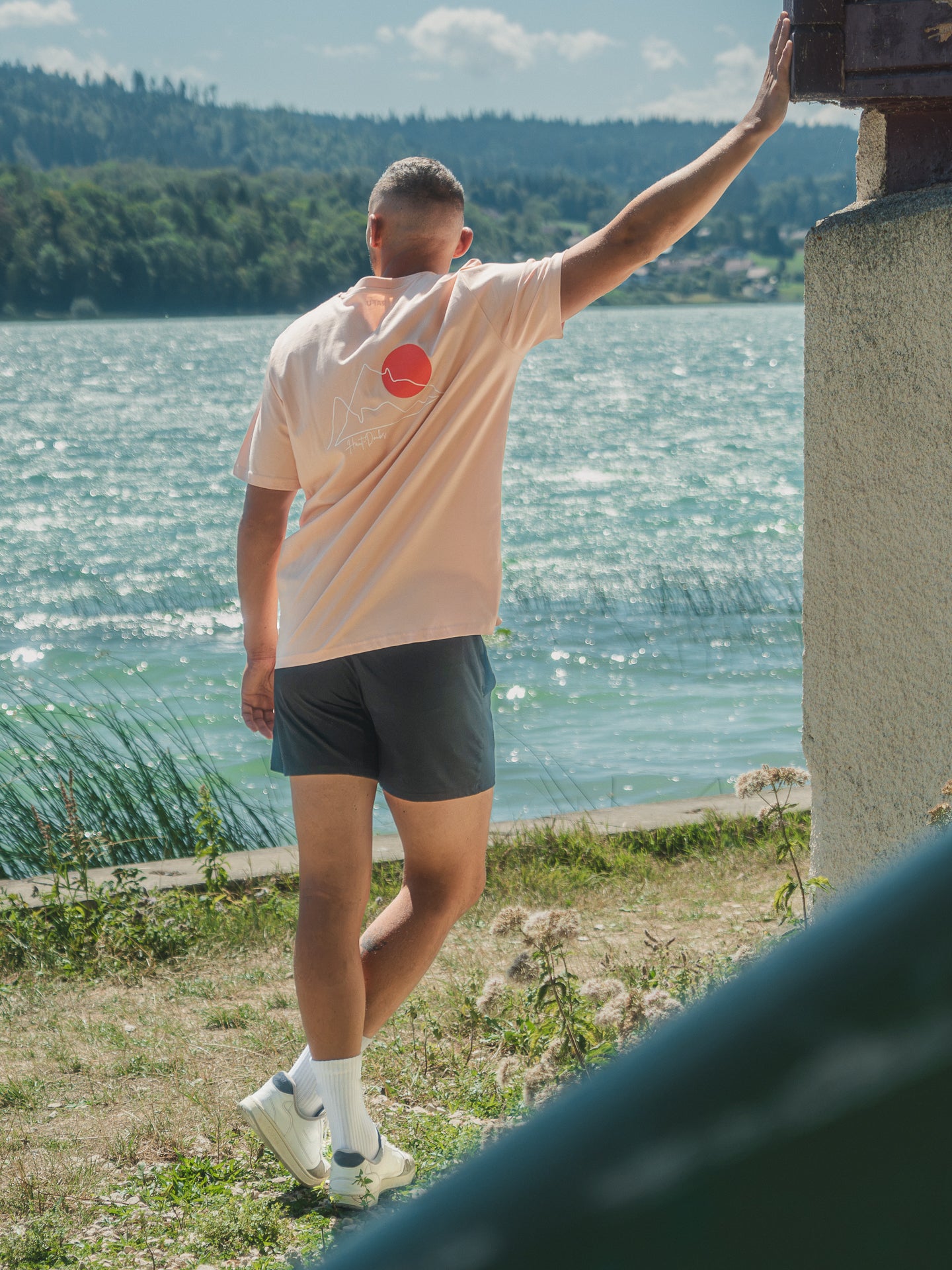 T-shirt Saut Du Doubs Rose Pêche